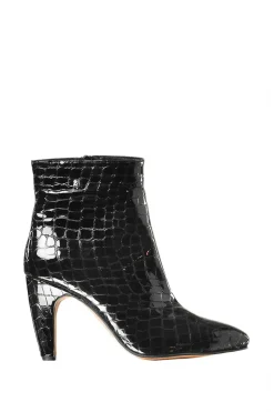 Leather Ankle Boots Pyton | Black... | Toral | Little Soho
