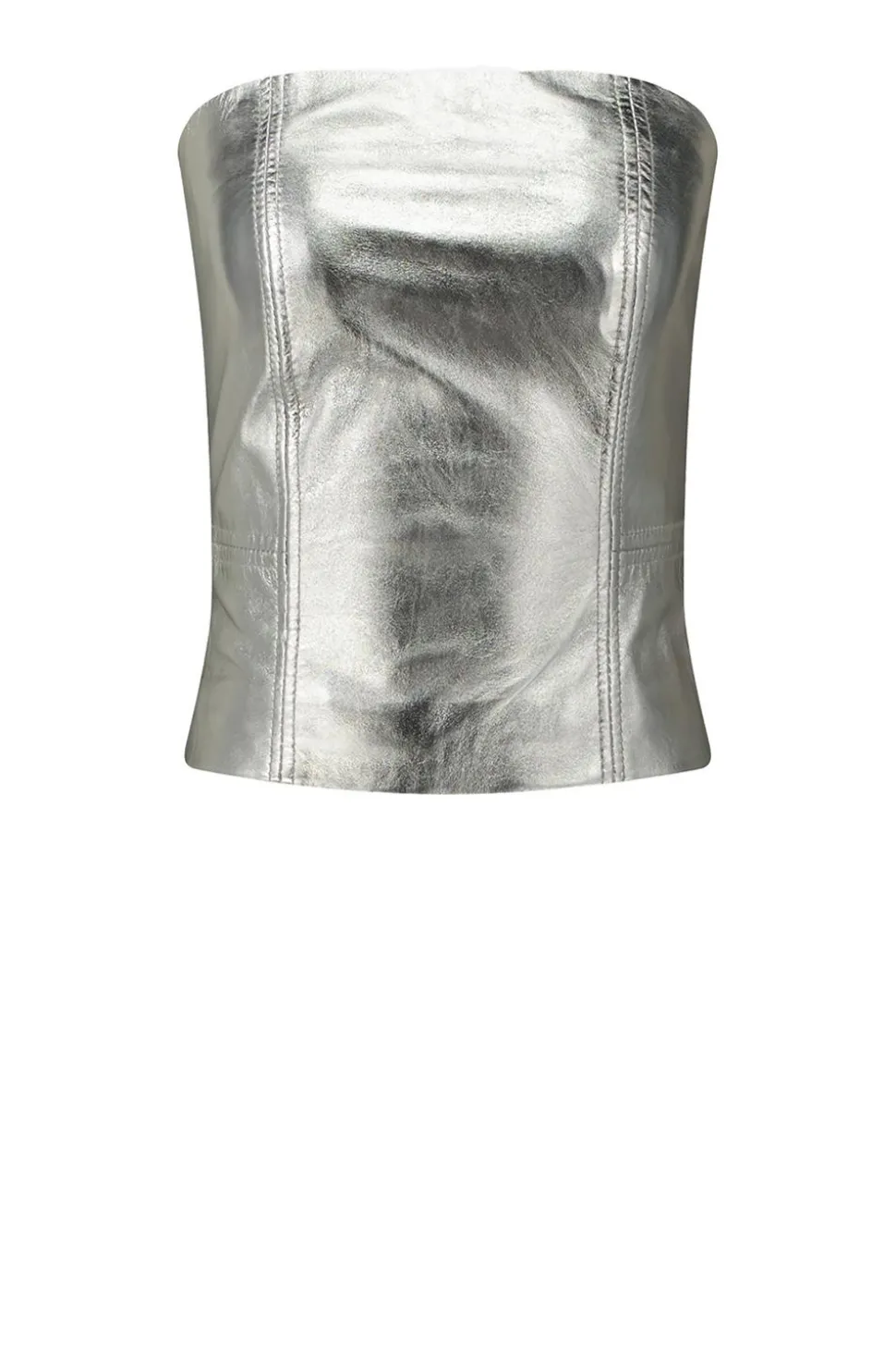 Leather Bustier Taar | Silver... | Ibana | Little Soho