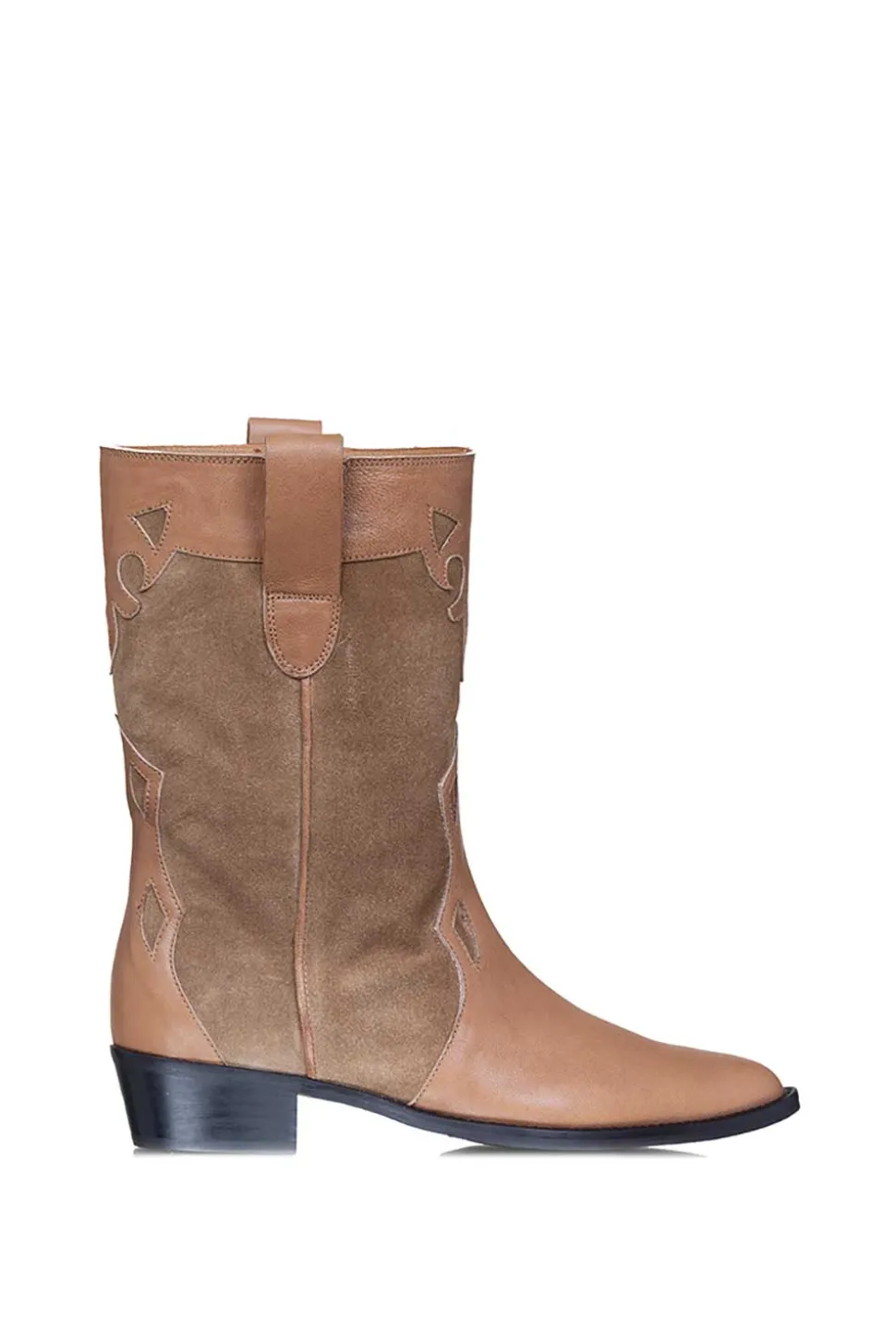 Leather Cowboy Boots Nikita | Camel... | Toral | Little Soho