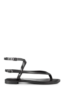 Leather Hand Made Sandals Olive | Black... | Ivylee Copenhagen | Little Soho