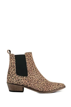 Leather Leopard Ankle Boots Stella | Animal Print... | Ivylee Copenhagen | Little Soho