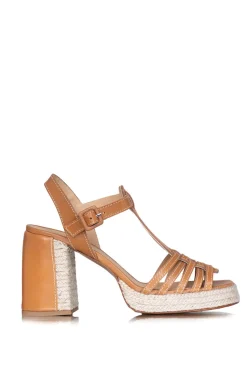 Leather Platform Sandals Vernia | Camel... | Castaner | Little Soho