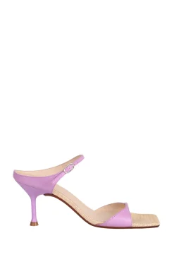 Leather Sandals Claire | Purple... | March23 | Little Soho