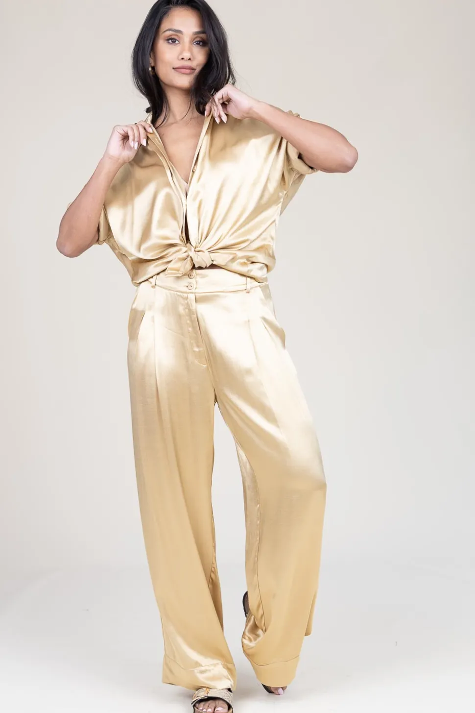 Leather Sandals Noell | Gold... | Scholl | Little Soho