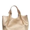 Leather Shoulder Bag Dua Medium | Gold... | Gianni Chiarini | Little Soho