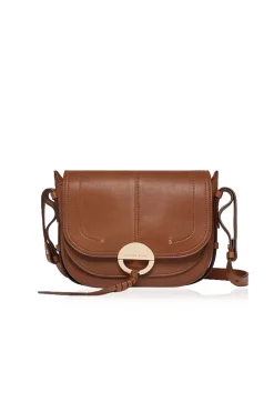 Leather Shoulder Bag Havane | Camel... | Vanessa Bruno | Little Soho