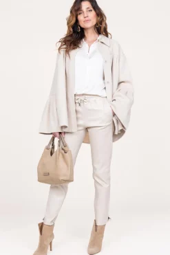 Leather Stretch Jogger Naomi | Natural... | Studio Ar | Little Soho