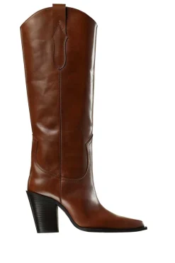 Leather Western Boots Ana | Brown... | Toral | Little Soho