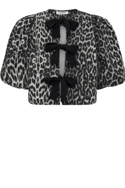 Leopard Print Top With Bow Details Leo | Animal Print... | Co'Couture | Little Soho