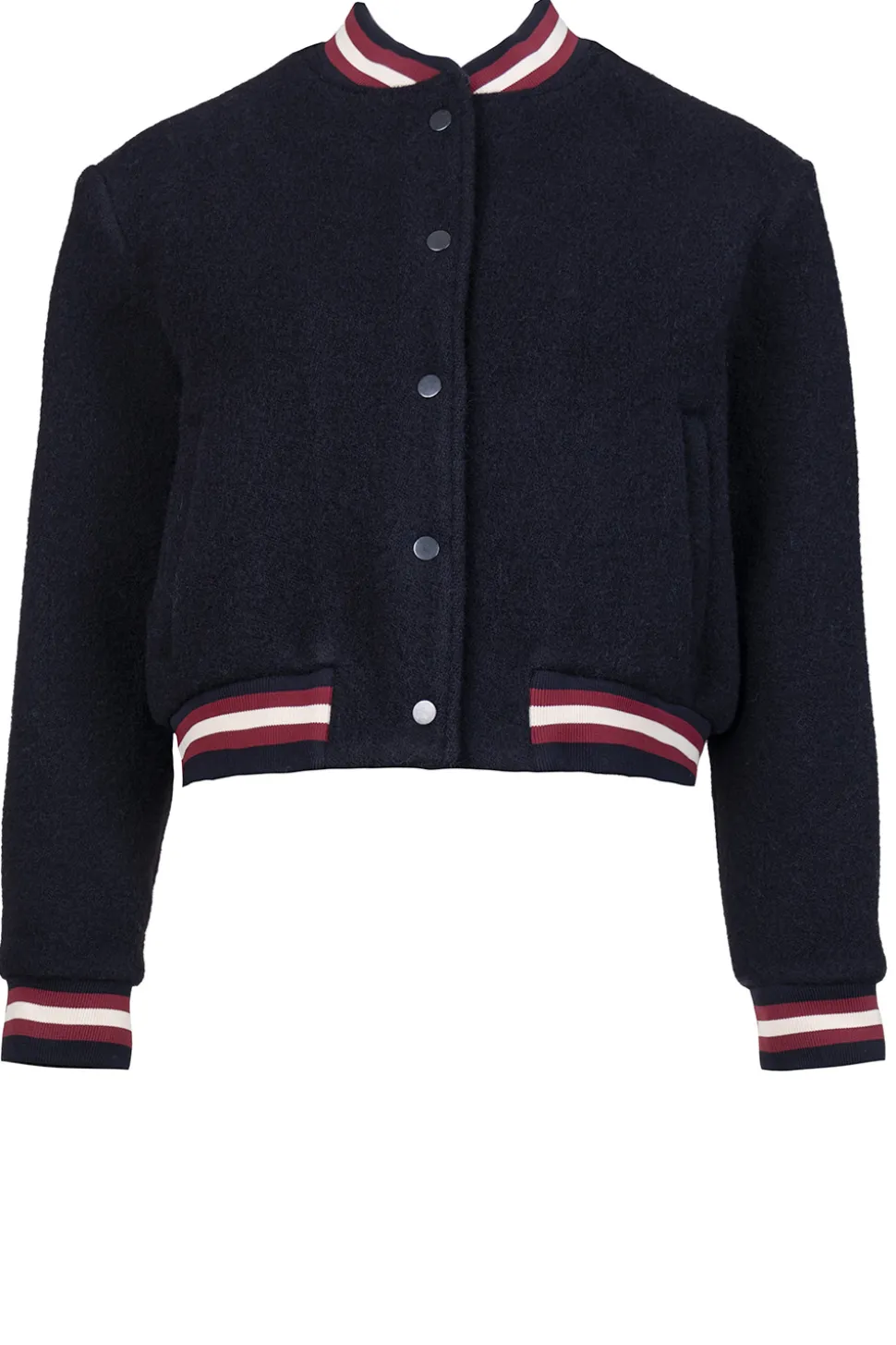 Lined Baseball Jacket Hugh | Black... | Ba&Sh | Little Soho