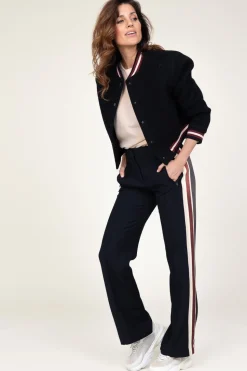 Lined Baseball Jacket Hugh | Black... | Ba&Sh | Little Soho