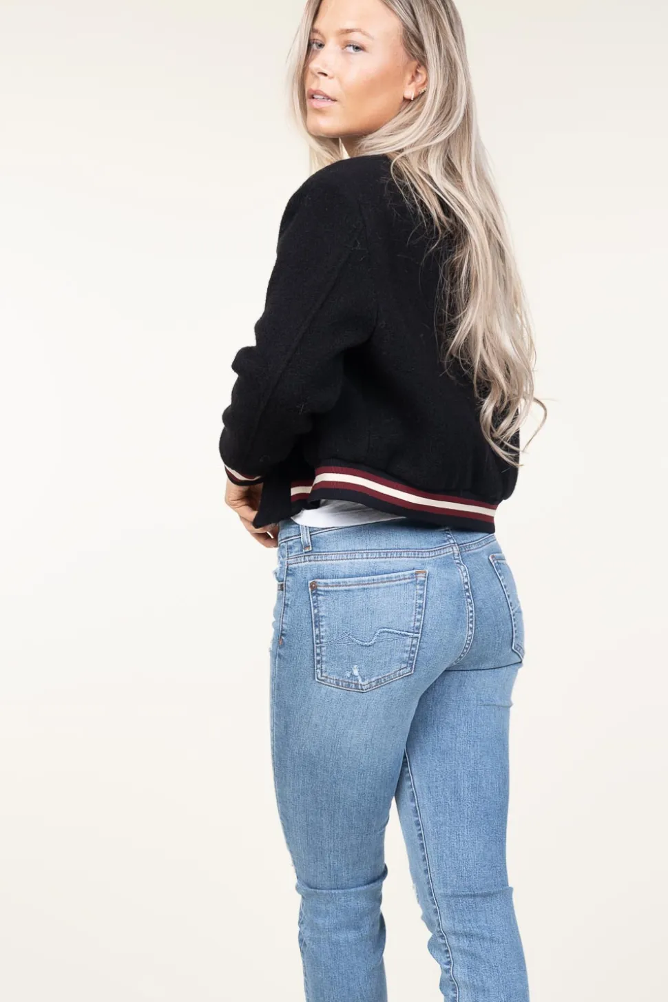 Lined Baseball Jacket Hugh | Black... | Ba&Sh | Little Soho