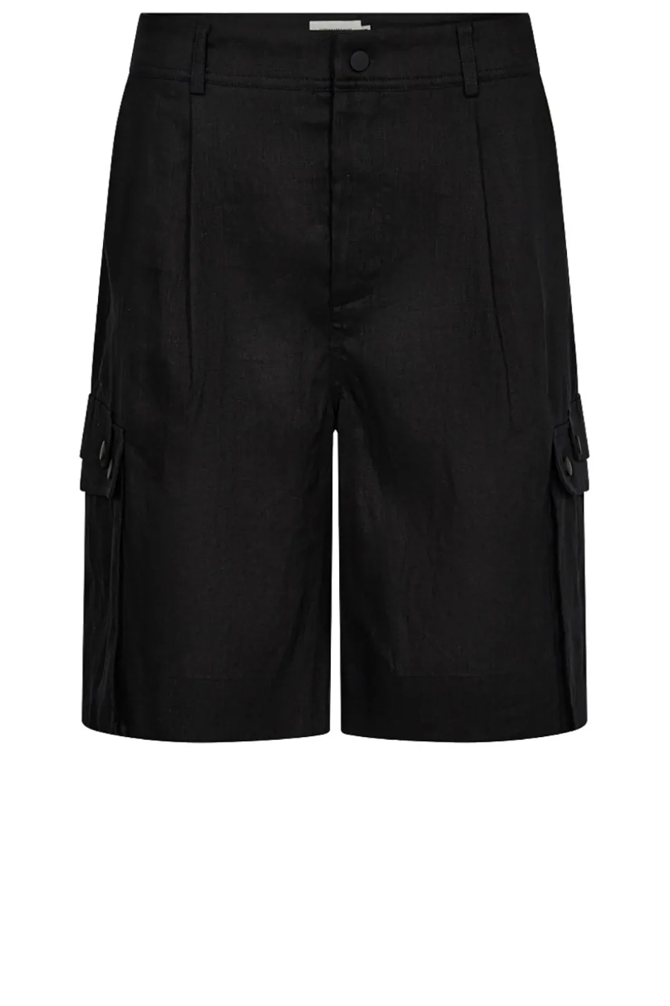 Linen Cargo Short Natuli | Black... | Copenhagen Muse | Little Soho