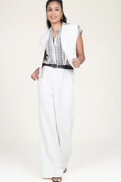 Linen Mix Blouse Fiorella | Black... | Stella Forest | Little Soho