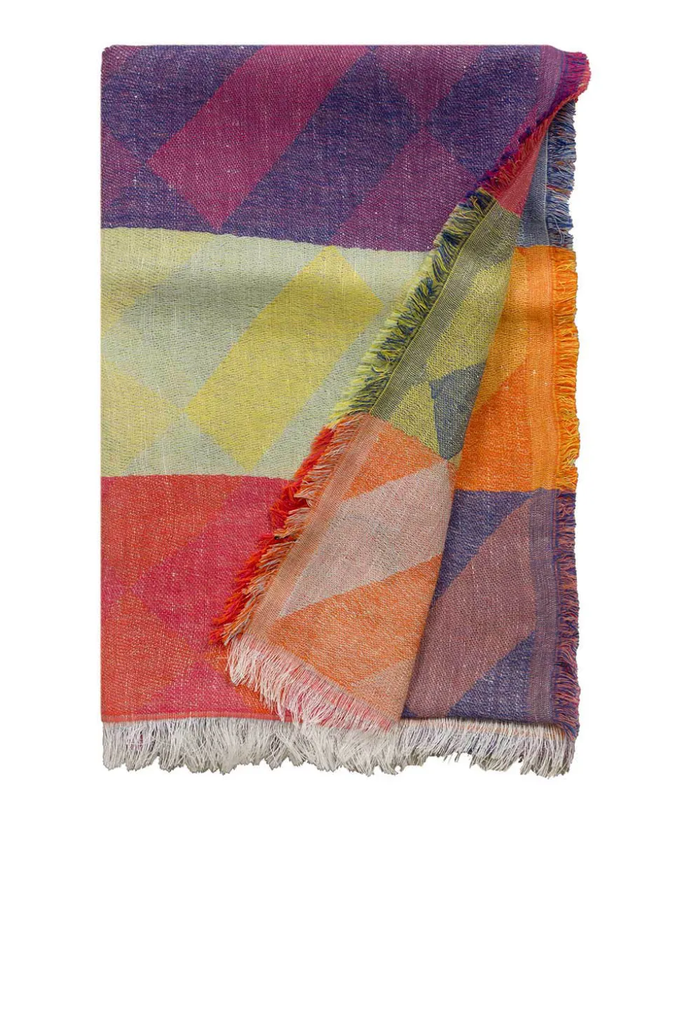 Linen Mix Scarf With Print Lilly | Multi... | Moment Amsterdam | Little Soho