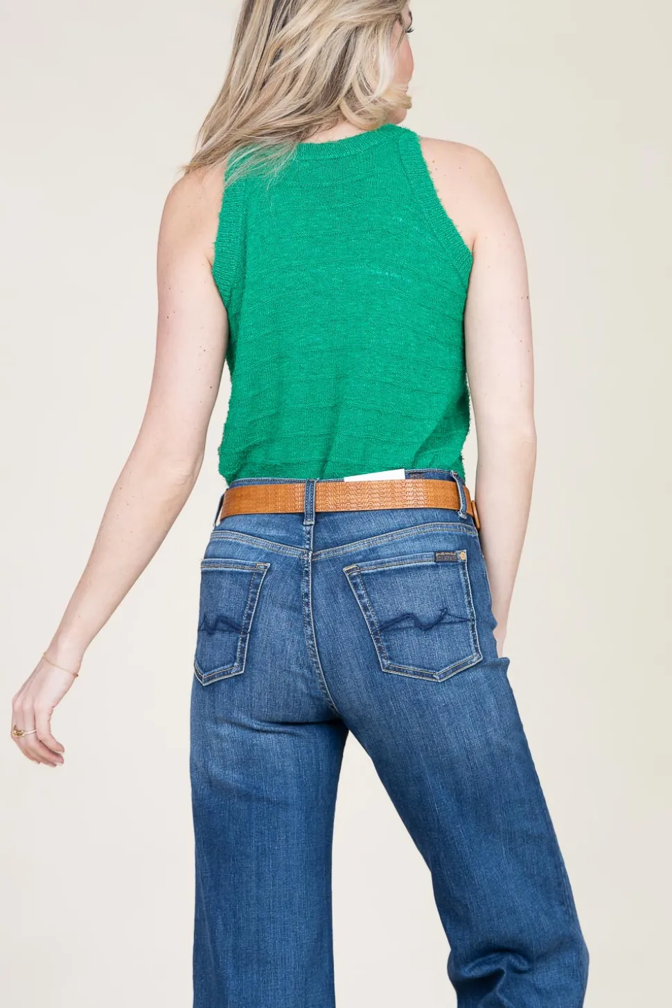 Linen Mix Top Shayke | Green... | Louizon | Little Soho