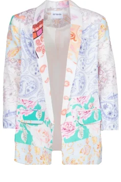 Linen Patchwork Blazer Araz | Multi... | Est'Seven | Little Soho