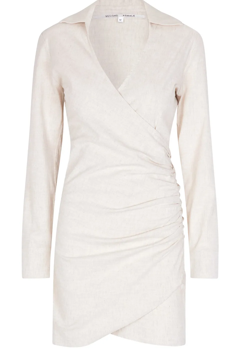 Linen Stretch Dress Zaha | Natural... | Second Female | Little Soho