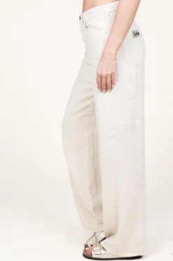 Linen Trousers Skater | Natural... | Lois Jeans | Little Soho