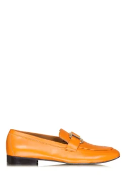 Loafers With Logo Natur | Orange... | Toral | Little Soho