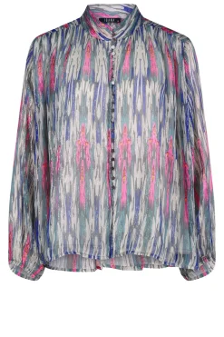 Lurex Blouse With Print Talici | Multi... | Ibana | Little Soho