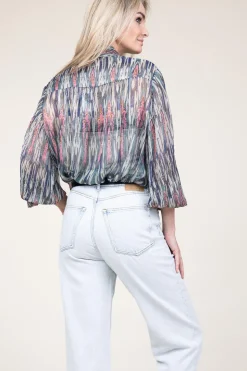 Lurex Blouse With Print Talici | Multi... | Ibana | Little Soho