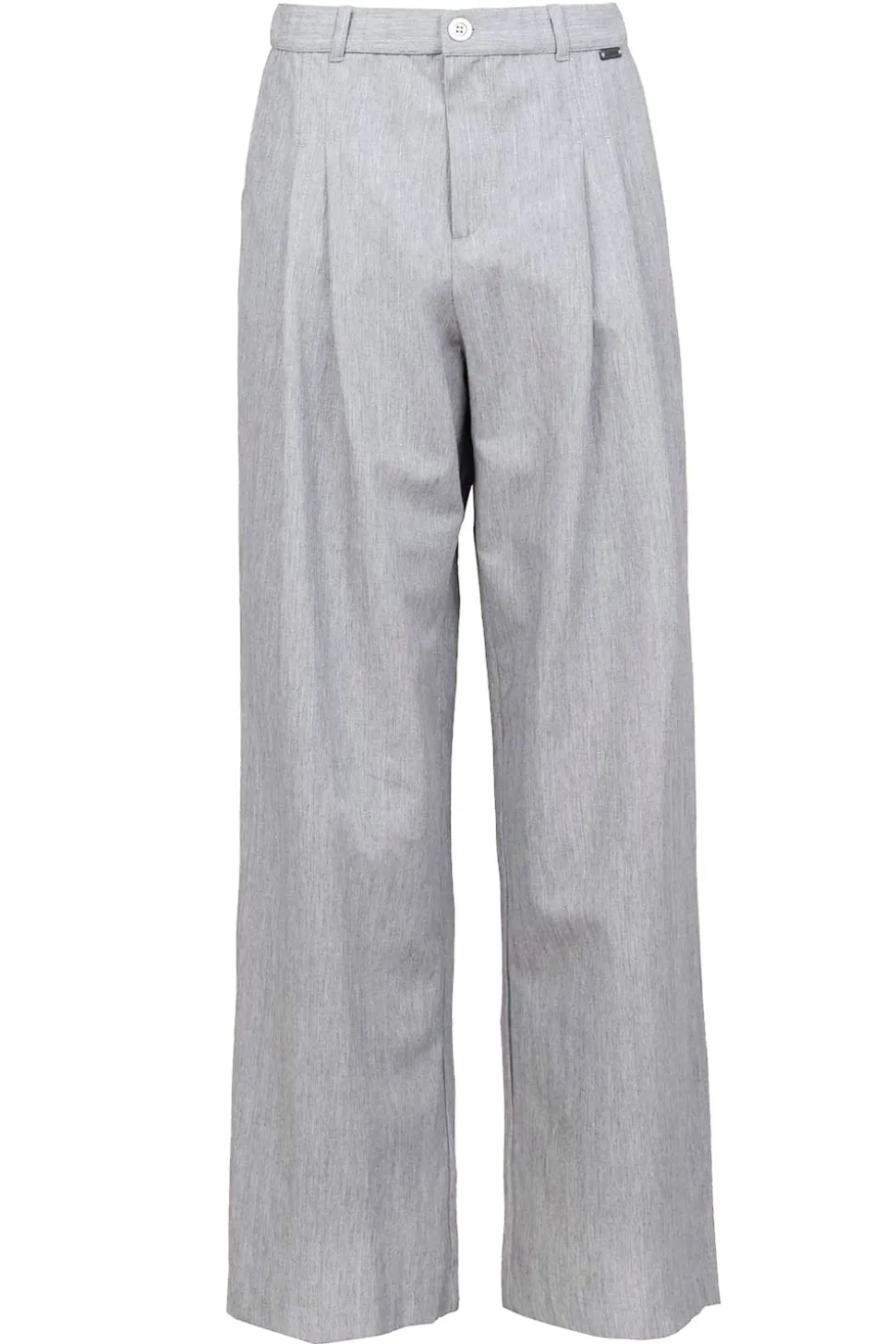 Lurex Linen Pleated Trousers Genius | Grey... | D-Etoiles Casiope | Little Soho