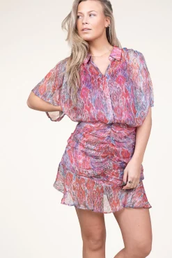 Lurex Skirt Jali | Pink... | Berenice | Little Soho