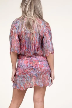 Lurex Skirt Jali | Pink... | Berenice | Little Soho