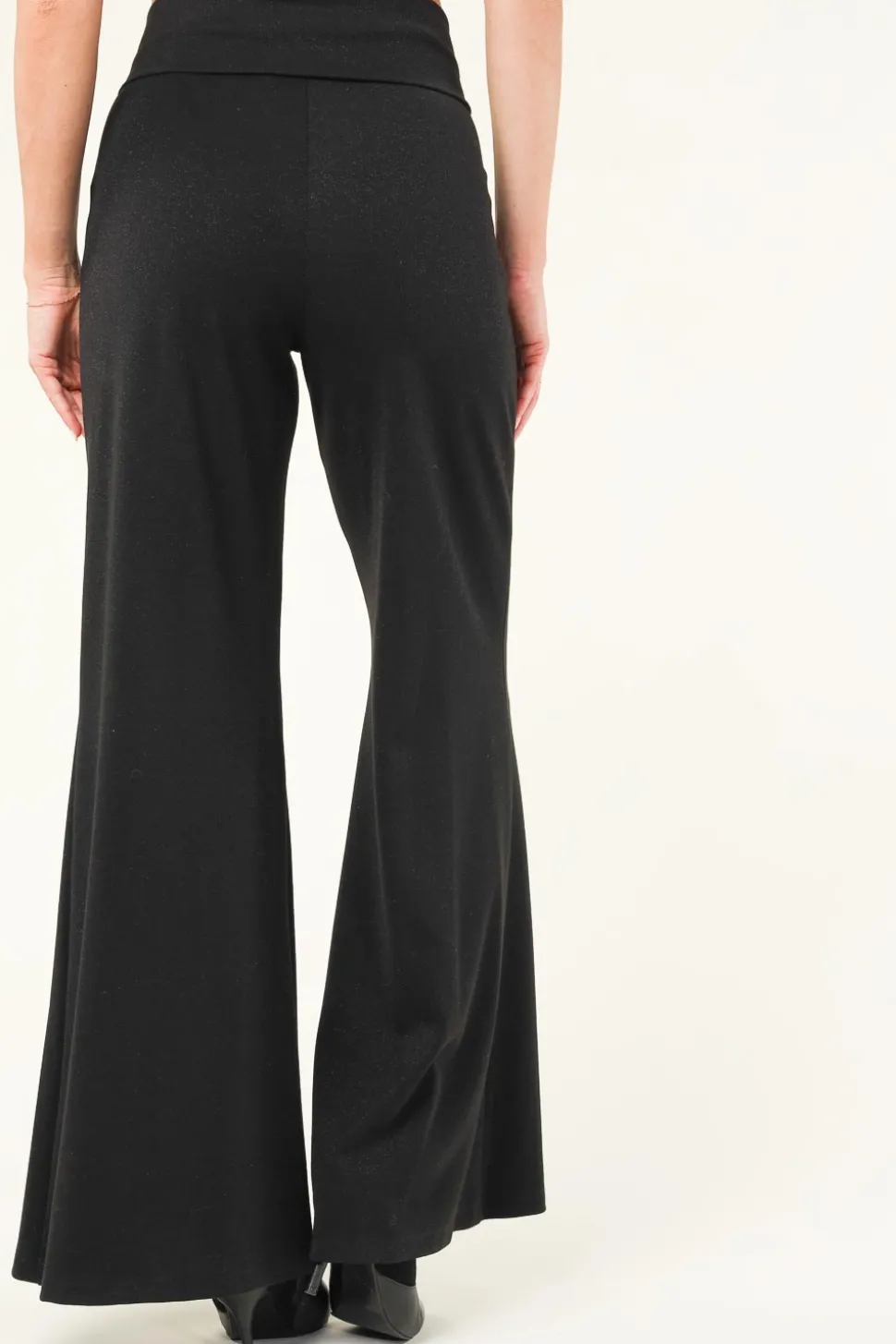 Lurex Tricot Pants Fine | Black... | D-Etoiles Casiope | Little Soho
