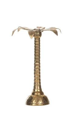 Luxurious Candle Holder Palm Tree - Small | Gold... | Little Soho Living | Little Soho