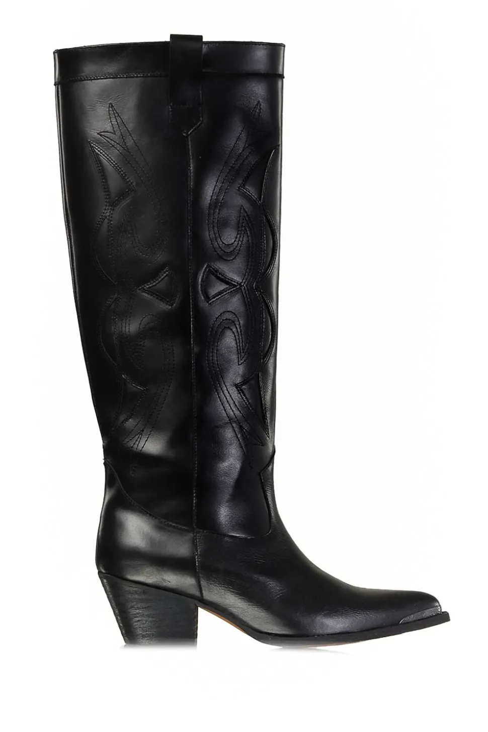Luxury Leather Western Boots Miu | Black... | Toral | Little Soho