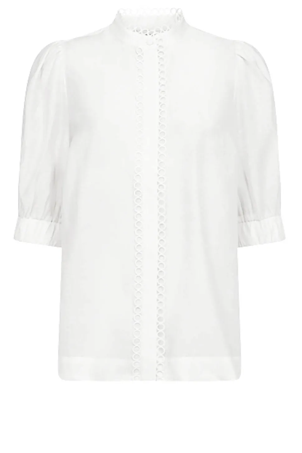 Lyocell Blouse With Lace Molly | Natural... | Copenhagen Muse | Little Soho