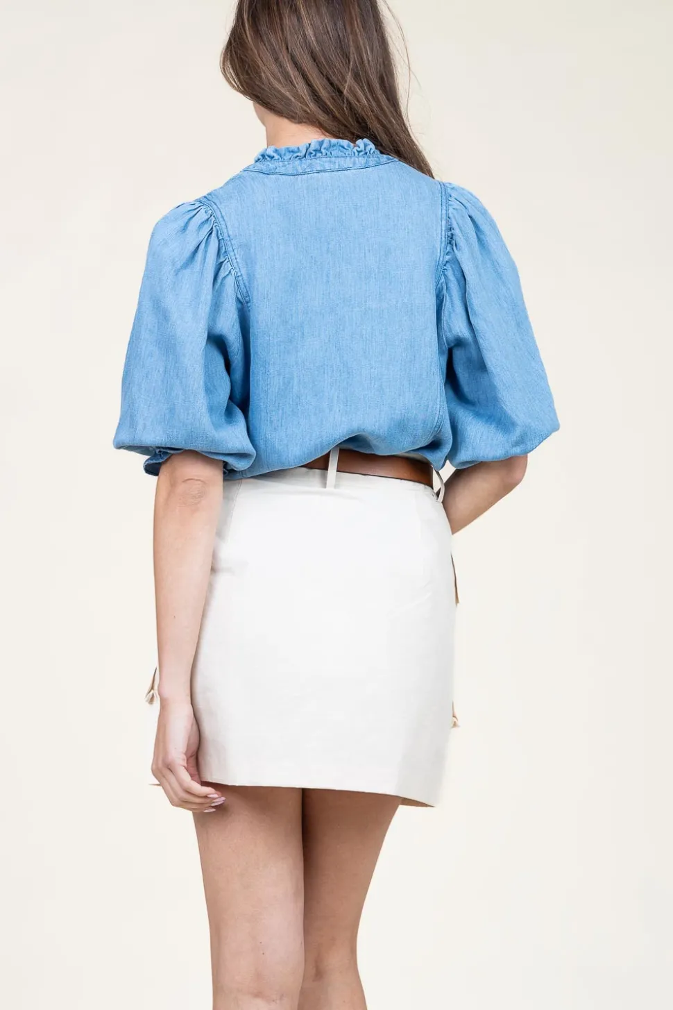 Lyocell Denim Blouse Patricia | Blue... | Louizon | Little Soho