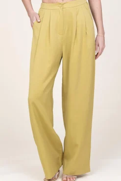 Lyocell Pleated Trousers Jicky | Green... | Suncoo | Little Soho