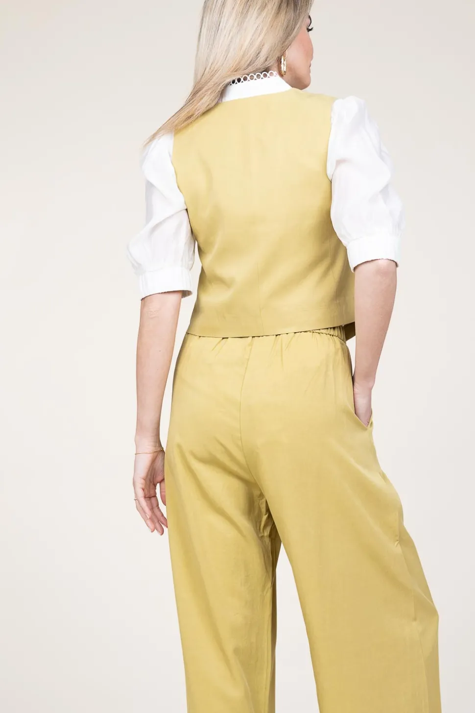 Lyocell Waistcoat Gina | Green... | Suncoo | Little Soho