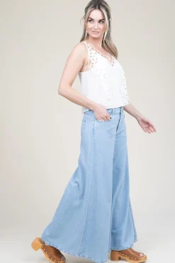 Lyocell Wide Leg Jeans Xitta | Blue... | Liu Jo | Little Soho