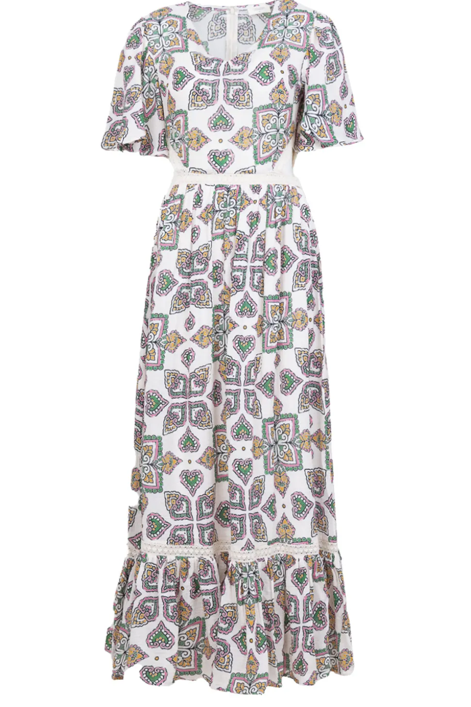 Maxi Dress With Cut-Outs Menina | Natural... | Louizon | Little Soho