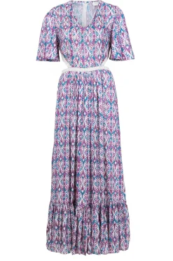 Maxi Dress With Cut-Outs Vermeil | Pink... | Louizon | Little Soho