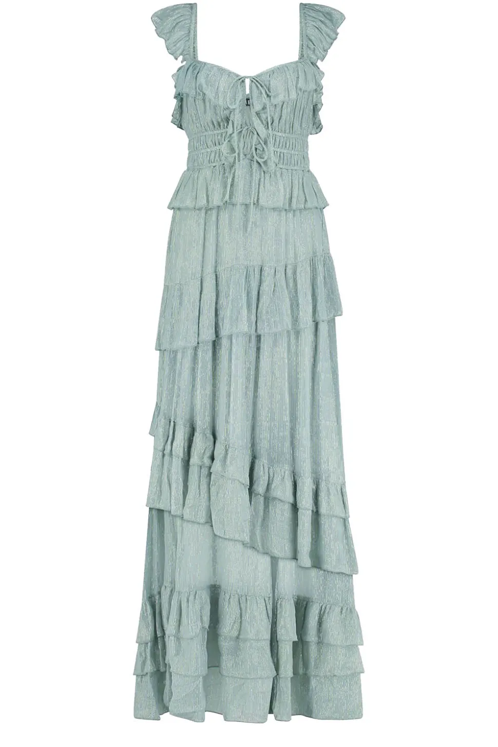 Maxi Dress With Lurex Danessa | Blue... | Ibana | Little Soho