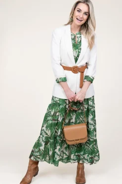Maxi Dress With Lurex Nee | Green... | Lollys Laundry | Little Soho