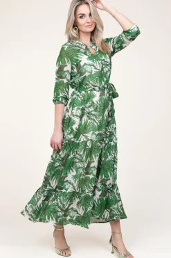 Maxi Dress With Lurex Nee | Green... | Lollys Laundry | Little Soho