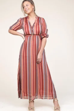 Maxi Dress With Lurex Tonnarella | Multi... | Liu Jo | Little Soho