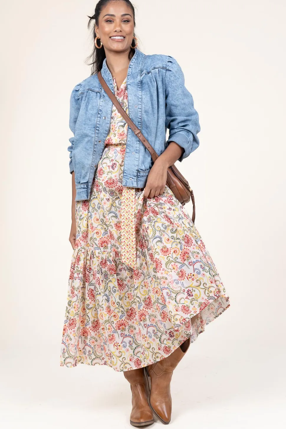 Maxi Dress With Print Dolores | Multi... | Stella Forest | Little Soho