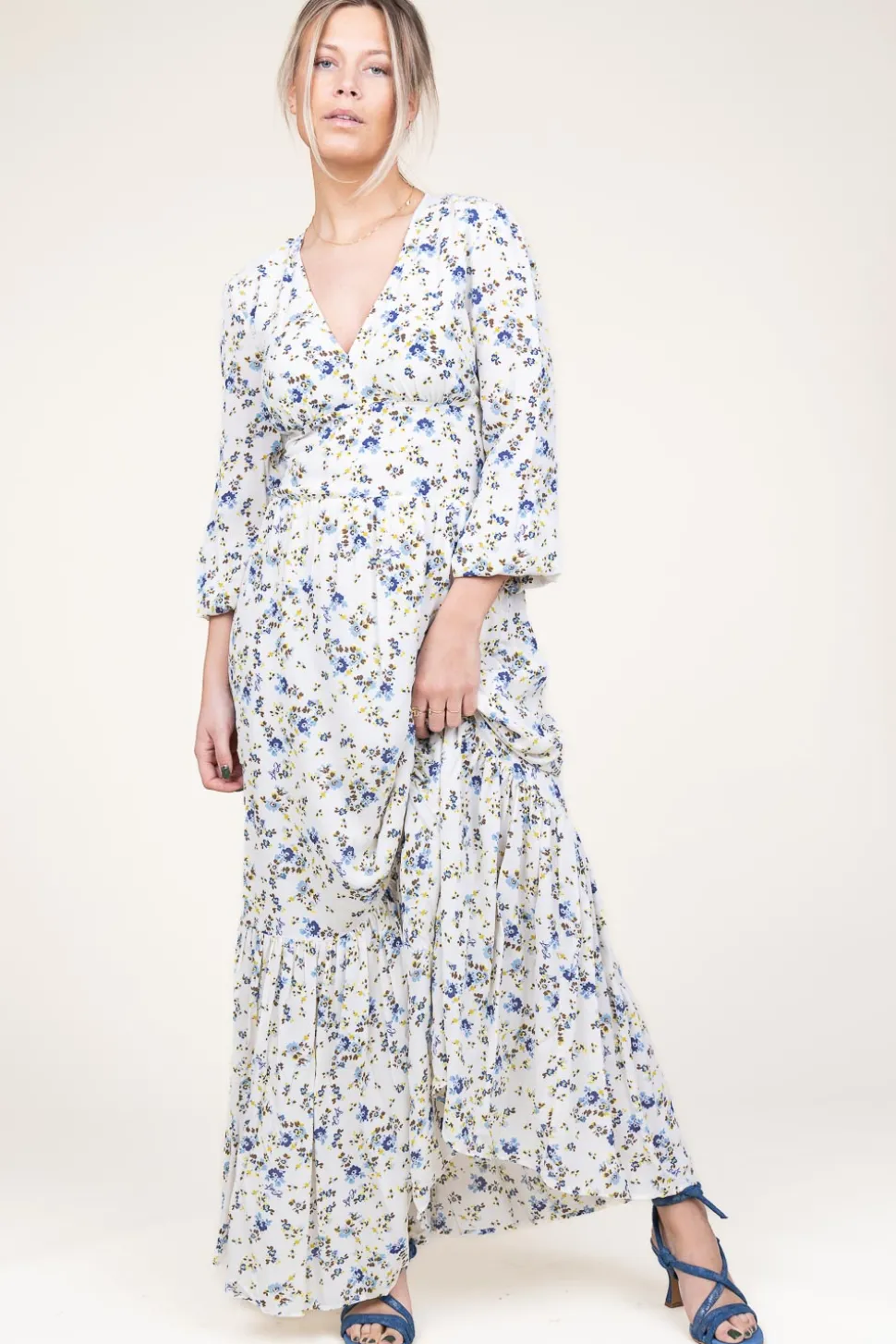 Maxi Dress With Print Marausa | Natural... | Liu Jo | Little Soho