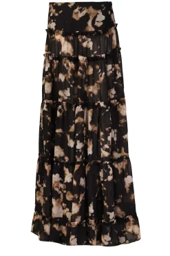 Maxi Skirt With Print Santacroce | Black... | Liu Jo | Little Soho