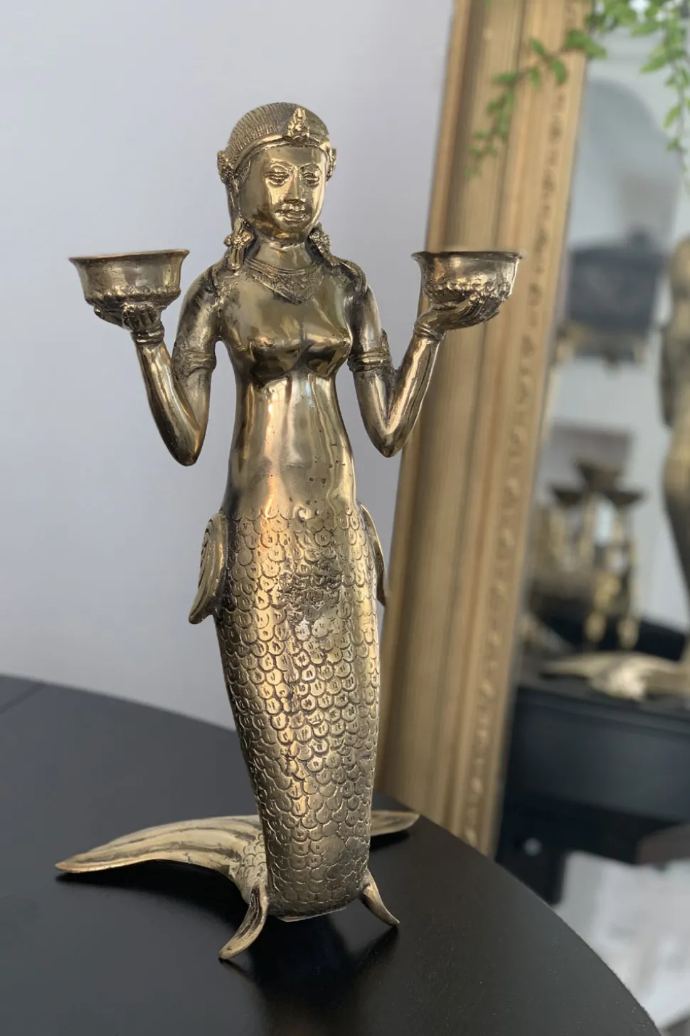Mermaid Candle Holder | Gold... | Little Soho Living | Little Soho