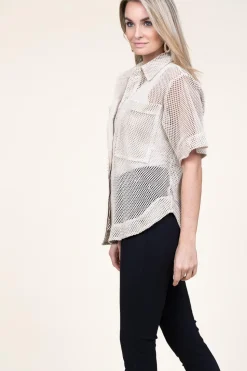 Mesh Blouse Nina | Natural... | Copenhagen Muse | Little Soho