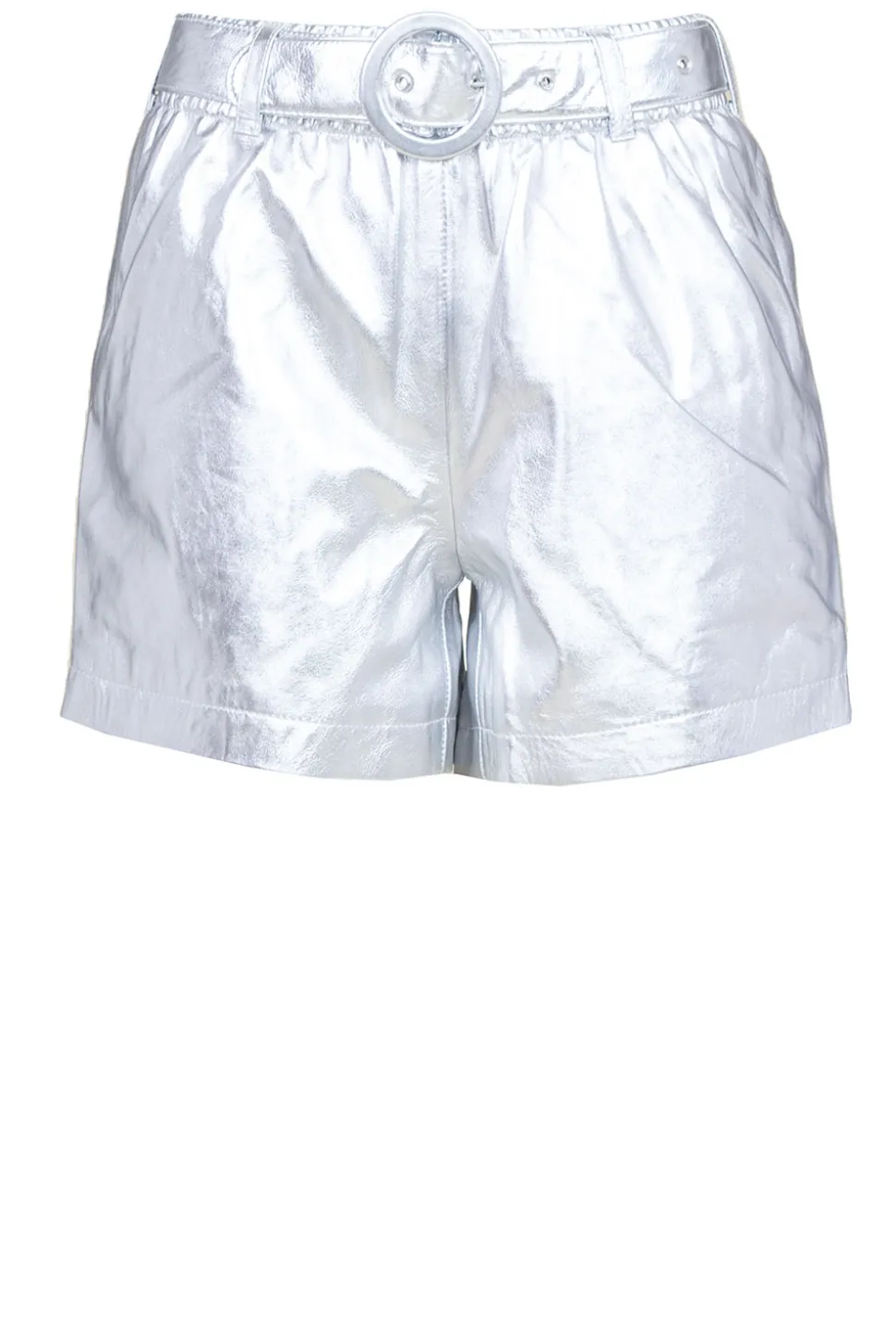 Metallic Leather Short Trinity | Silver... | Est'Seven | Little Soho