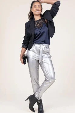 Metallic Pants Fantasy | Silver... | D-Etoiles Casiope | Little Soho